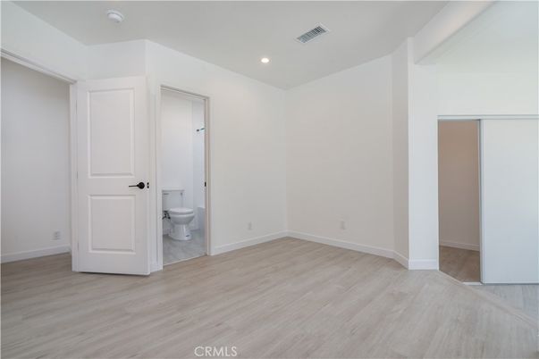 Bathroom, Empty room, Interior, Recessed Lighting, Wood Texture Flooring