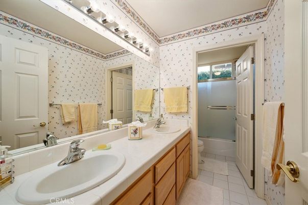 Bathroom, Dual Sink Vanities, Glass Shower, Interior, Tile Countertops