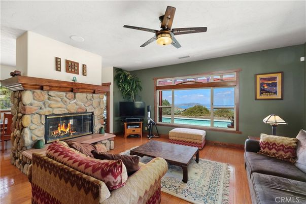 Fireplace, Interior, Living room, Water, Wood Texture Flooring