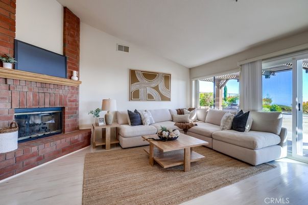 Fireplace, Interior, Living room, Stone Walls, Wood Texture Flooring