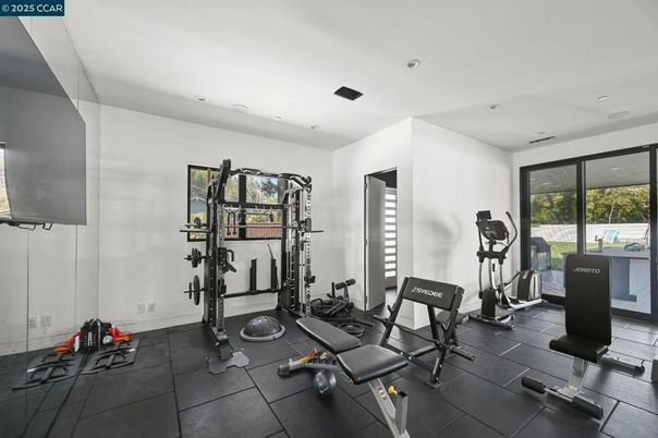 Fitness Equipment, Gym, Interior, Recessed Lighting