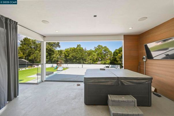 Hot Tub, Interior, Recessed Lighting, Wooden Walls