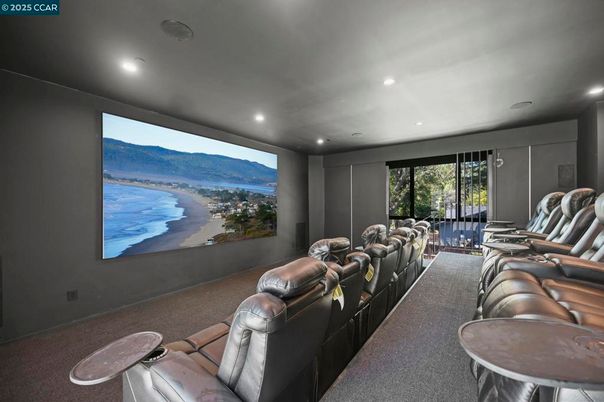 Home Theatre Room, Interior, Projection Screen, Recessed Lighting, Theatre Room