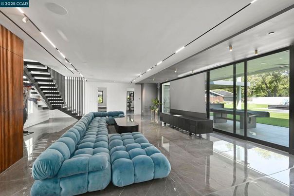 Interior, Living room, Recessed Lighting