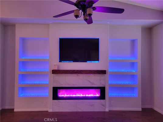 Fireplace, Interior, Wood Texture Flooring