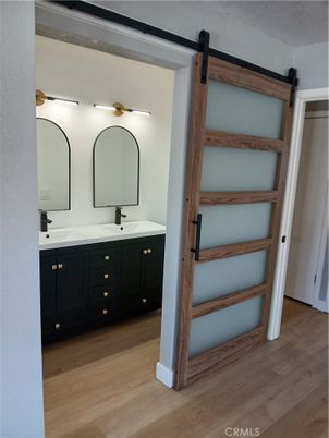 Bathroom, Dual Sink Vanities, Interior, Wood Texture Flooring