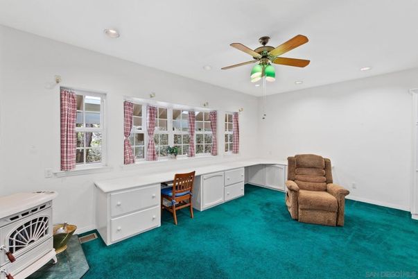Home Office, Interior, Recessed Lighting