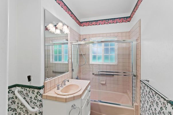 Bathroom, Glass Shower, Interior, Tile Countertops