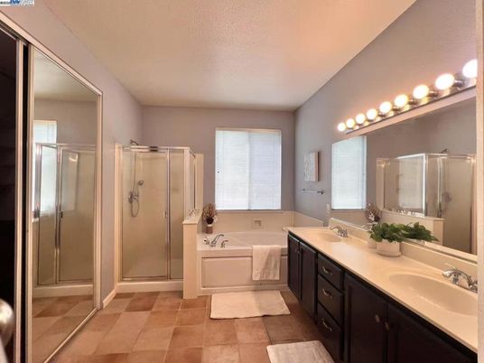 Bathroom, Dual Sink Vanities, Glass Shower, Interior