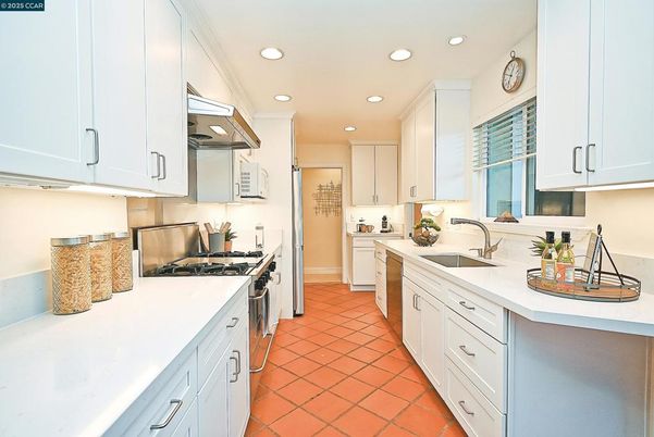 Interior, Kitchen, Recessed Lighting, Stainless Steel Appliances