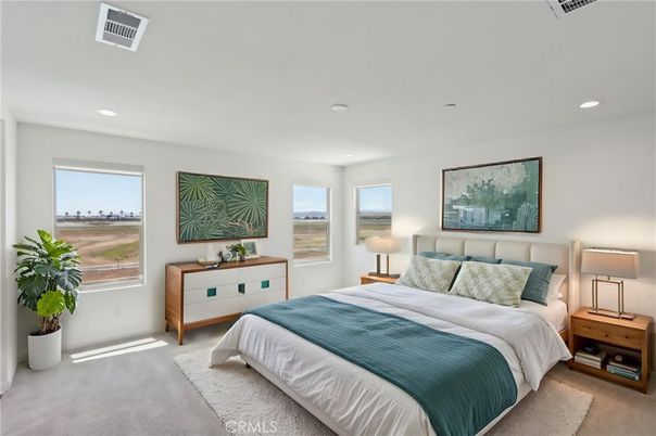 Bedroom, Interior, Recessed Lighting