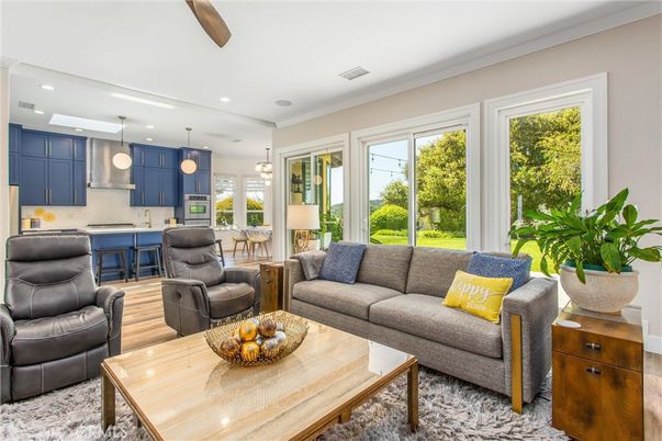 Dining room, Interior, Kitchen, Living room, Pendant Lights, Recessed Lighting, Wood Texture Flooring