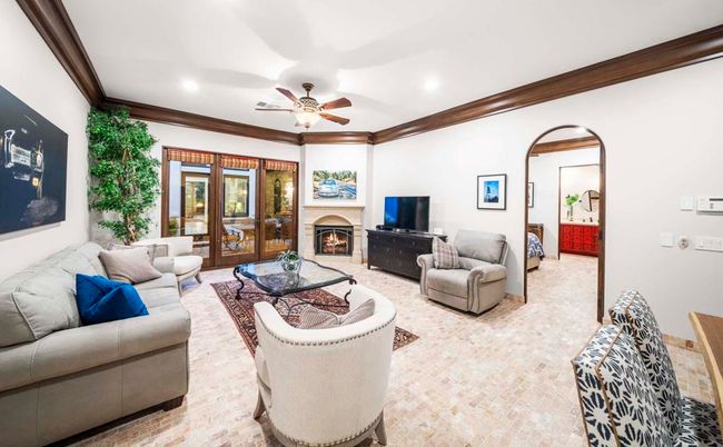 Fireplace, Interior, Living room, Recessed Lighting