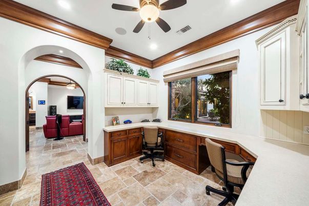 Home Office, Interior, Recessed Lighting