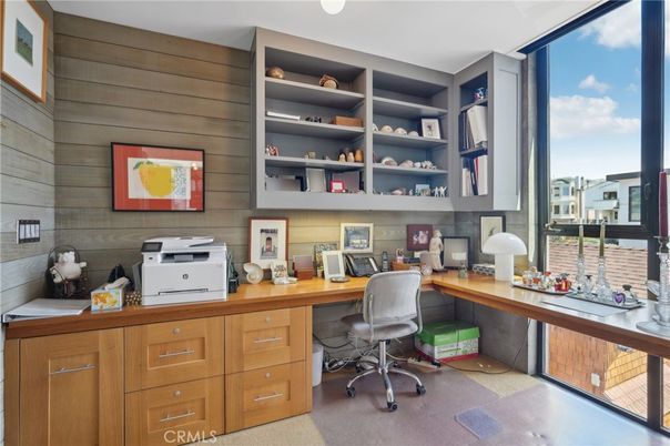 Home Office, Interior, Wooden Walls