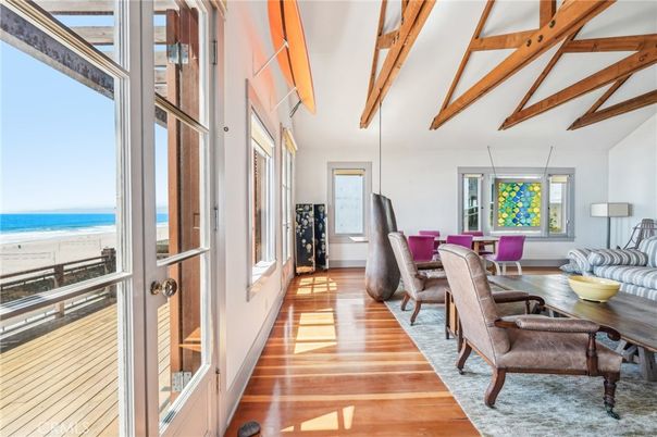 Dining room, Interior, Living room, Water, Wooden Beams, Wood Texture Flooring