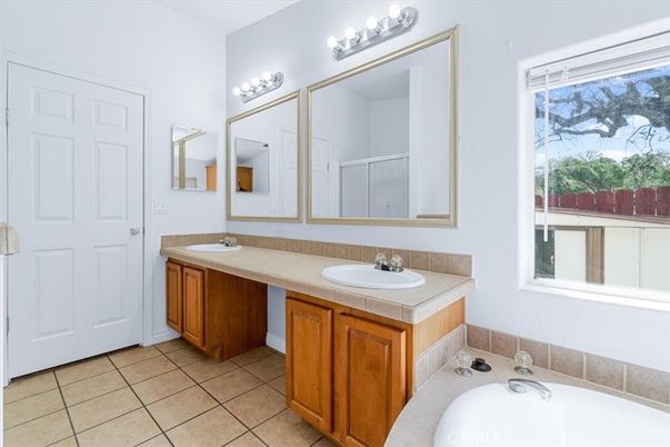 Bathroom, Dual Sink Vanities, Interior, Tile Countertops