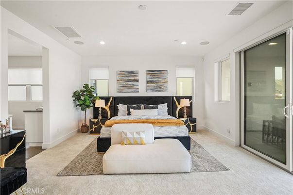 Bedroom, Interior, Recessed Lighting