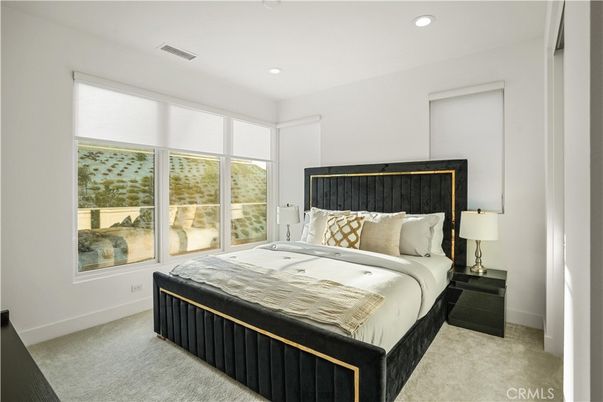 Bedroom, Interior, Recessed Lighting