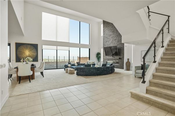 Dining room, Fireplace, Interior, Living room