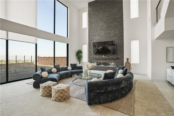 Fireplace, Interior, Living room, Stone Walls