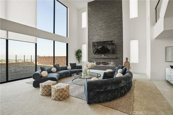 Fireplace, Interior, Living room, Stone Walls