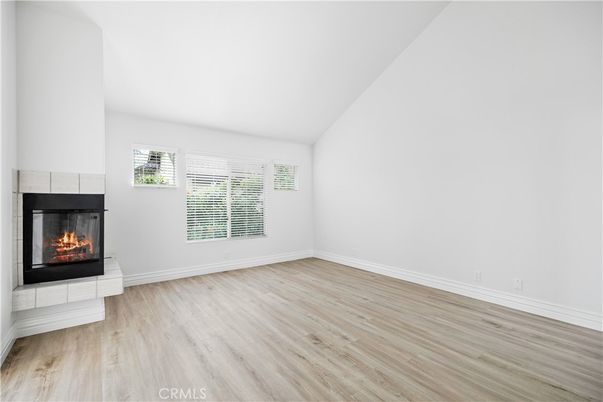 Empty room, Fireplace, Interior, Wood Texture Flooring