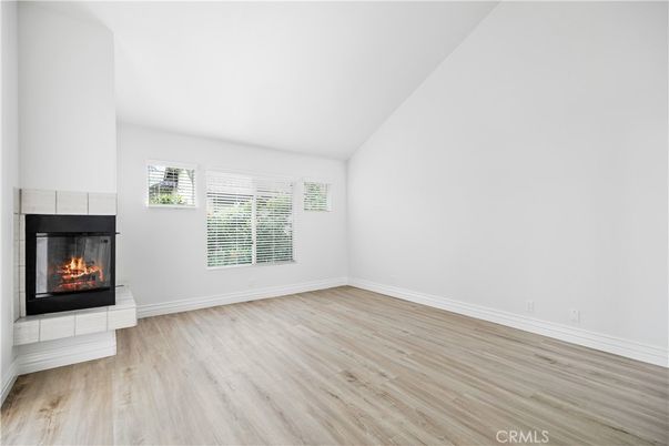 Empty room, Fireplace, Interior, Wood Texture Flooring
