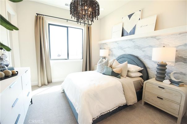 Bedroom, Chandelier, Interior