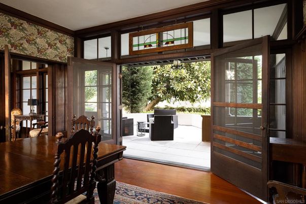 Dining room, Interior, Wood Texture Flooring