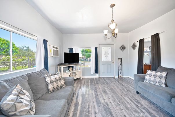 Interior, Living room, Pendant Lights, Wood Texture Flooring