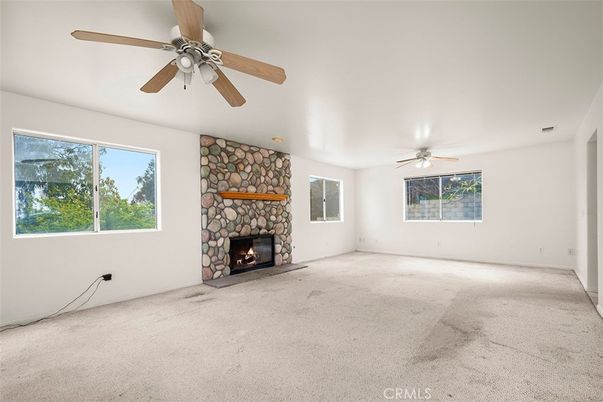 Empty room, Fireplace, Interior