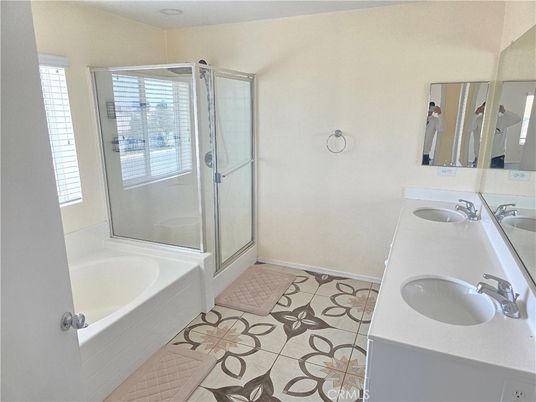 Bathroom, Dual Sink Vanities, Glass Shower, Interior