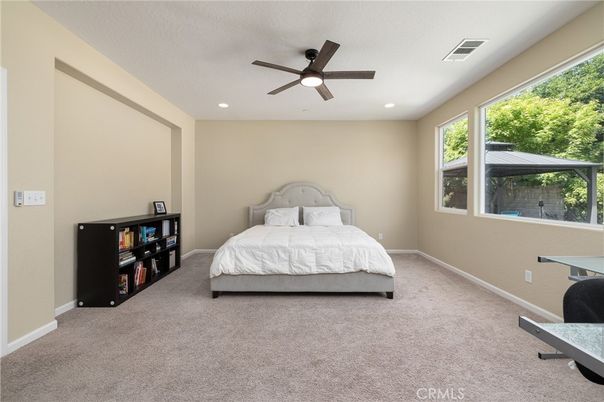 Bedroom, Interior, Recessed Lighting