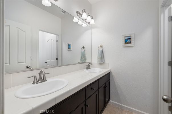 Bathroom, Dual Sink Vanities, Interior, Tile Countertops