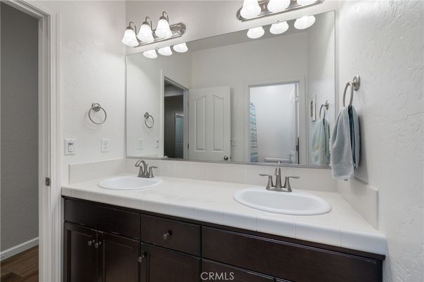 Bathroom, Dual Sink Vanities, Interior, Tile Countertops