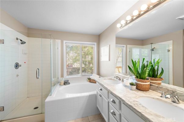 Bathroom, Dual Sink Vanities, Glass Shower, Interior