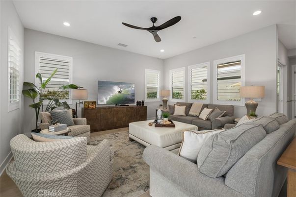 Interior, Living room, Recessed Lighting