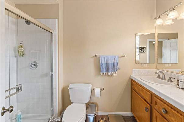 Bathroom, Glass Shower, Interior, Tile Countertops