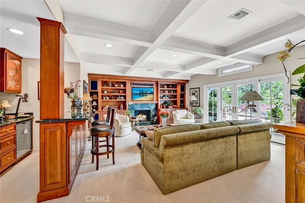 Fireplace, Interior, Living room, Recessed Lighting