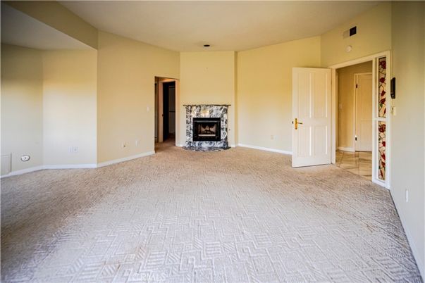 Empty room, Fireplace, Interior