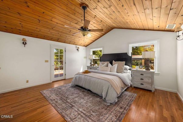 Bedroom, Interior, Wooden Ceilings, Wood Texture Flooring