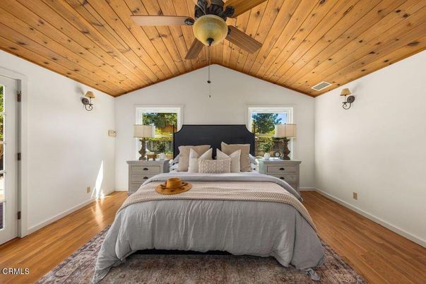 Bedroom, Interior, Wooden Ceilings, Wood Texture Flooring
