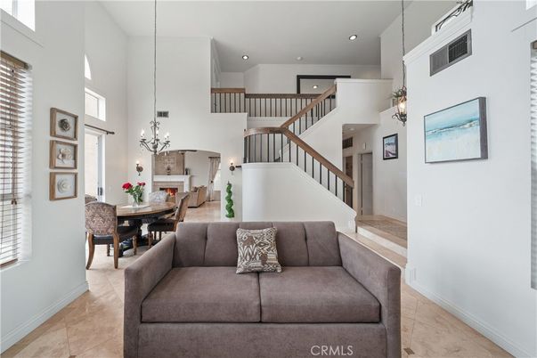 Chandelier, Dining room, Fireplace, Interior, Living room, Pendant Lights, Recessed Lighting