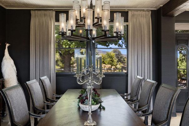 Chandelier, Dining room, Interior