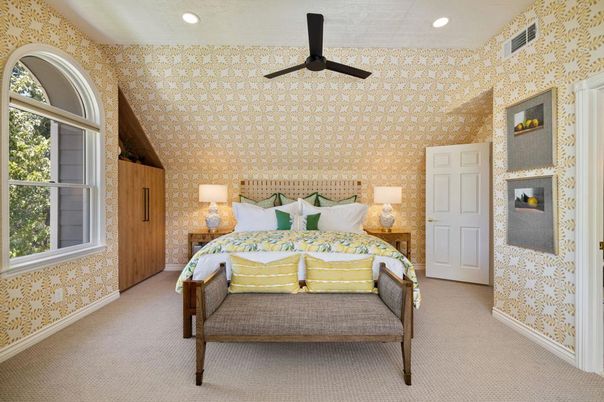Bedroom, Interior, Recessed Lighting