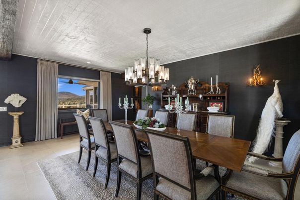 Chandelier, Dining room, Interior