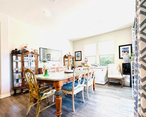 Dining room, Interior, Wood Texture Flooring