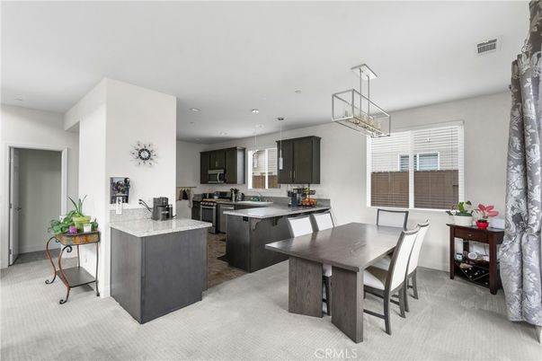 Dining room, Interior, Kitchen, Pendant Lights, Recessed Lighting