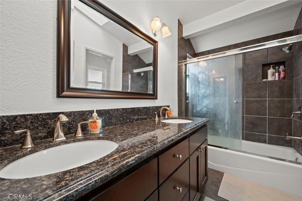 Bathroom, Dual Sink Vanities, Glass Shower, Interior